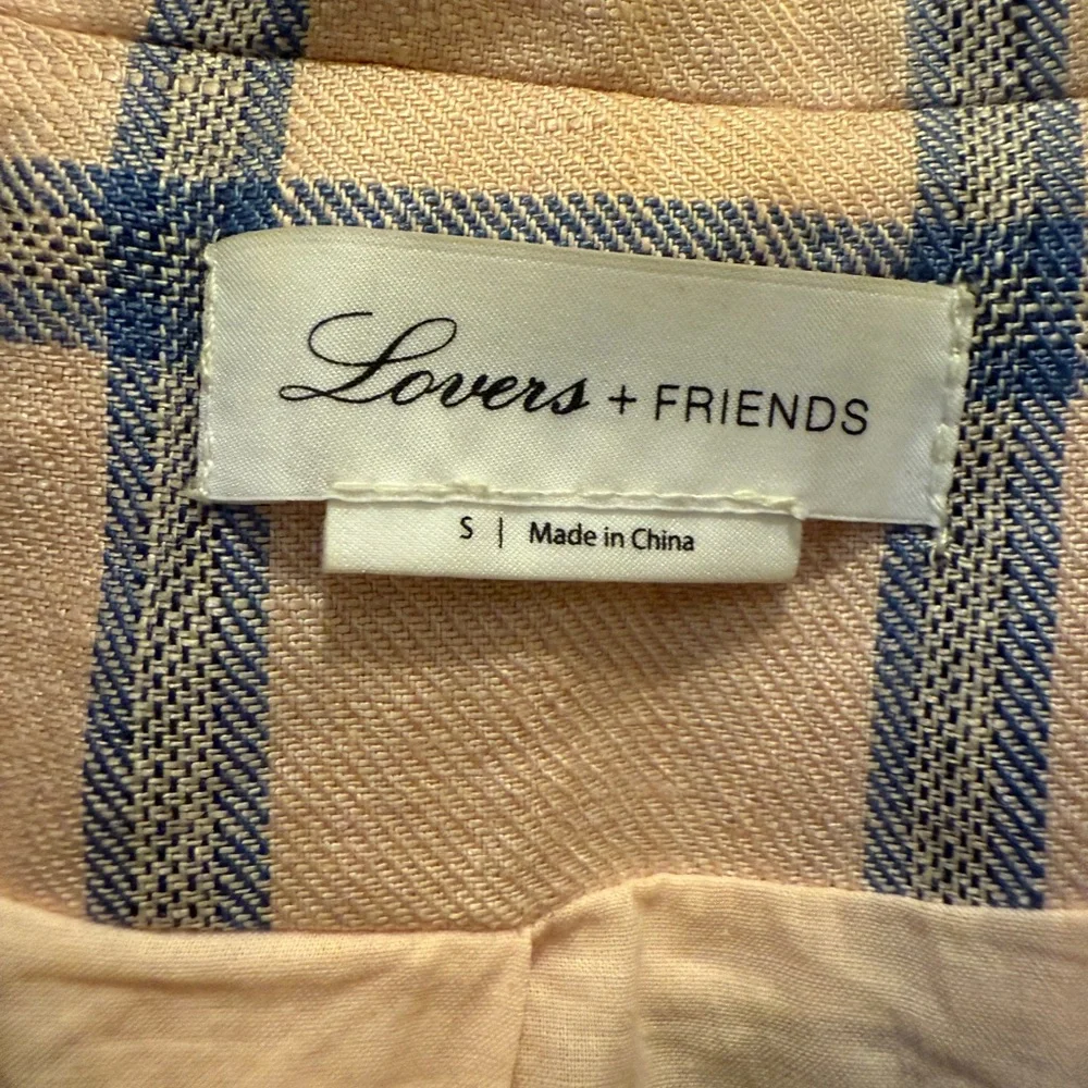 Lovers + Friends Peach Plaid Blazer - Picture 5 of 5